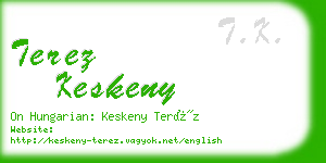 terez keskeny business card